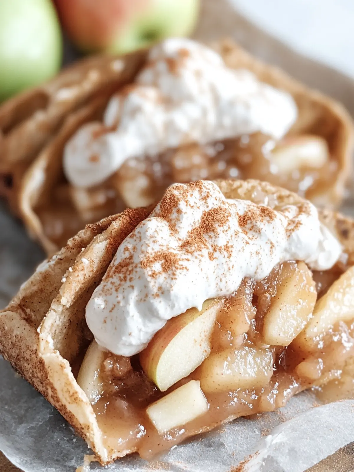 Air Fryer Apple Pie Cheesecake Tacos for Sweet Delight! 2 Air Fryer Apple Pie Cheesecake Tacos