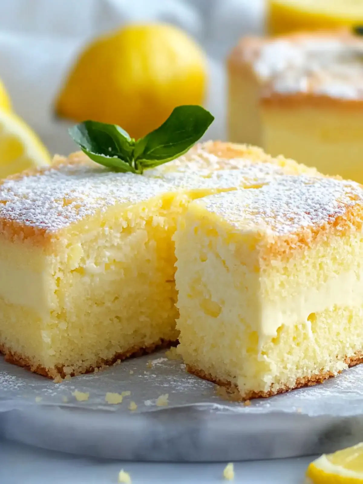 Zesty Lemon Custard Cake – Your Perfect Summer Delight 2 Lemon Custard Cake