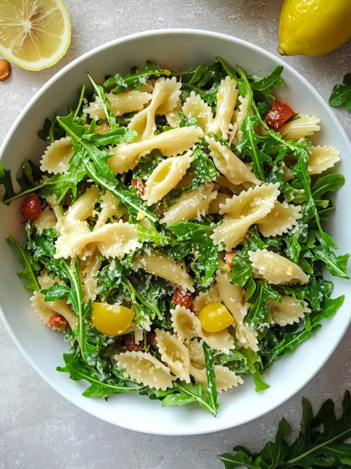Zesty Lemon Arugula Pasta Salad for Refreshing Summer Meals 3 Lemon Arugula Pasta Salad