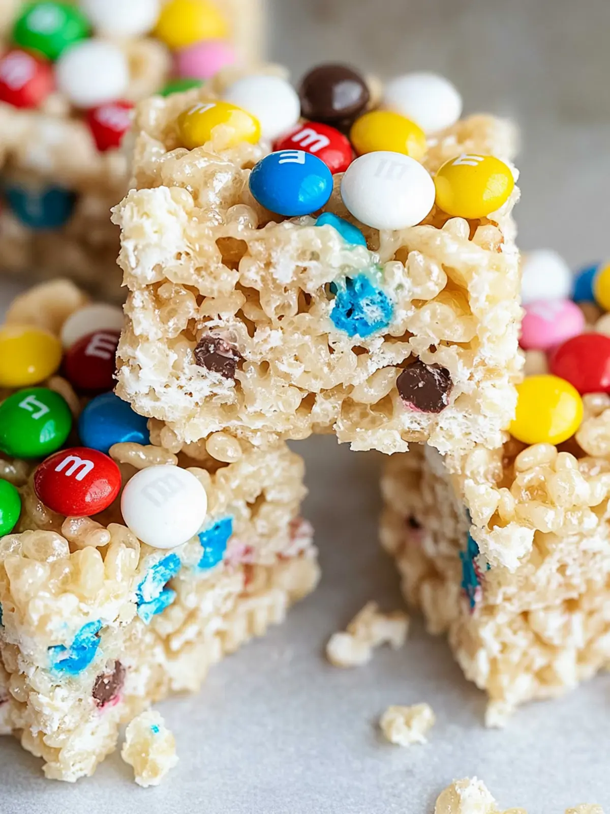 Irresistible M&M Rice Krispie Treats Your Family Will Love 3 M&M Rice Krispie Treats