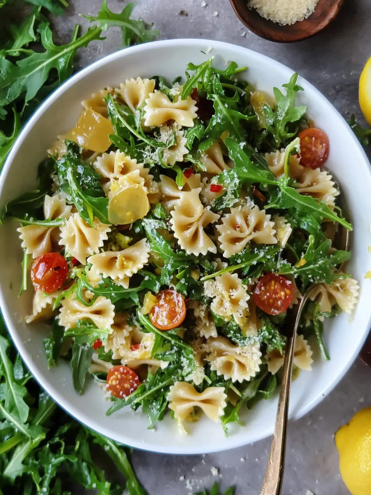 Zesty Lemon Arugula Pasta Salad for Refreshing Summer Meals 4 Lemon Arugula Pasta Salad