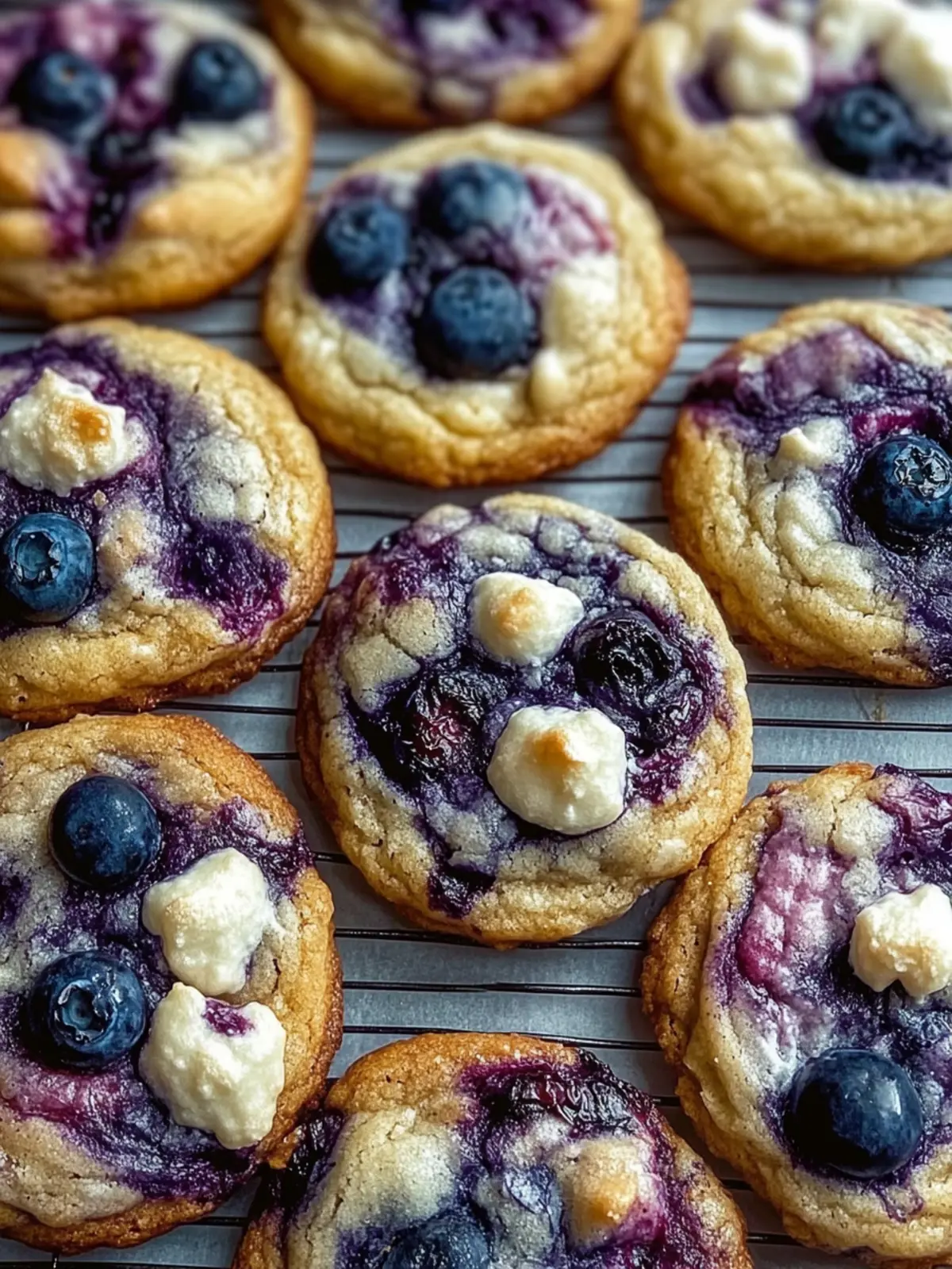 Viral Blueberry Cookies with Creamy White Chocolate Bliss 2 Viral Blueberry Cookies