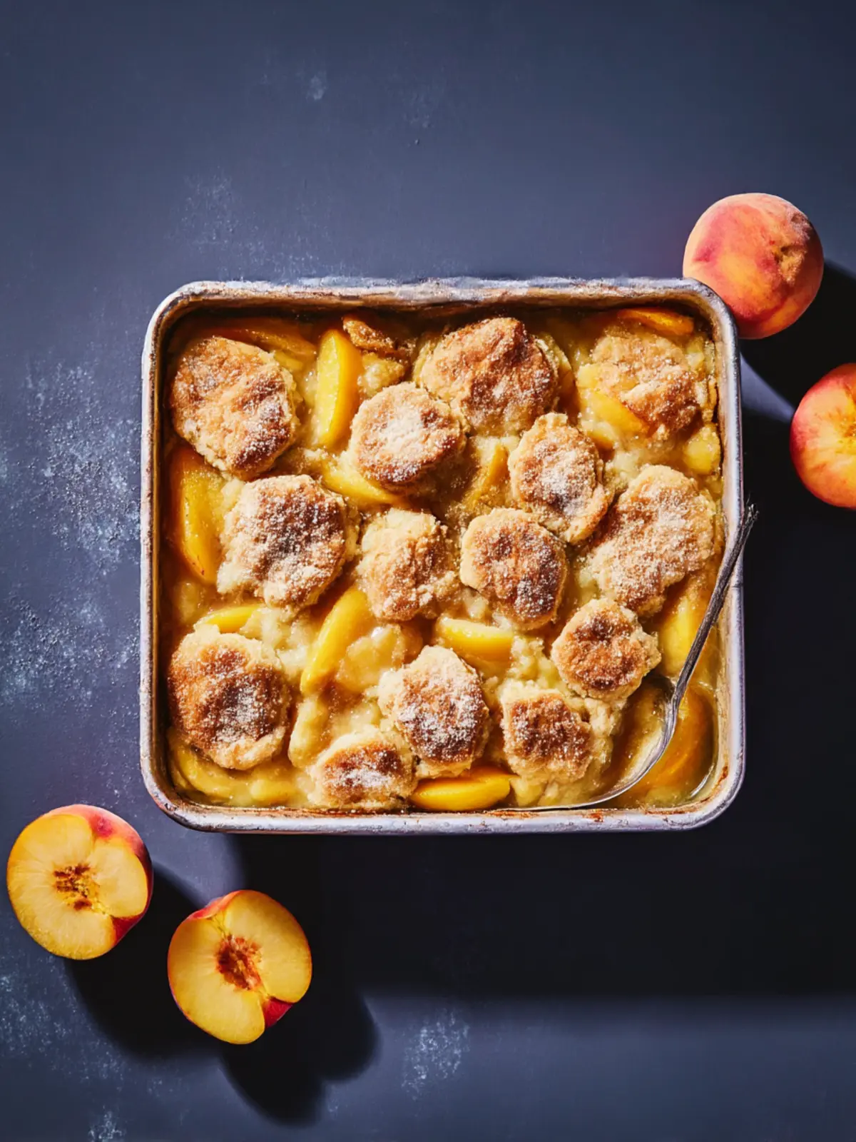Irresistible Peach Cobbler with a Crunchy Topping Delight 4 Peach Cobbler