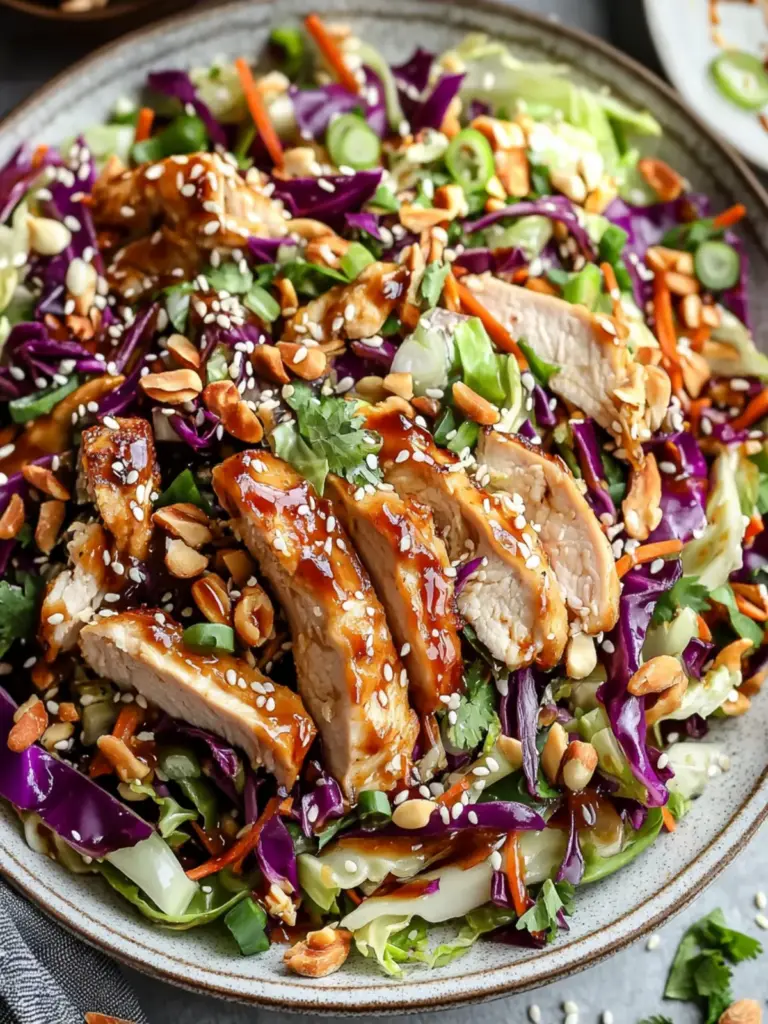 Sesame Chicken Cabbage Crunch Salad