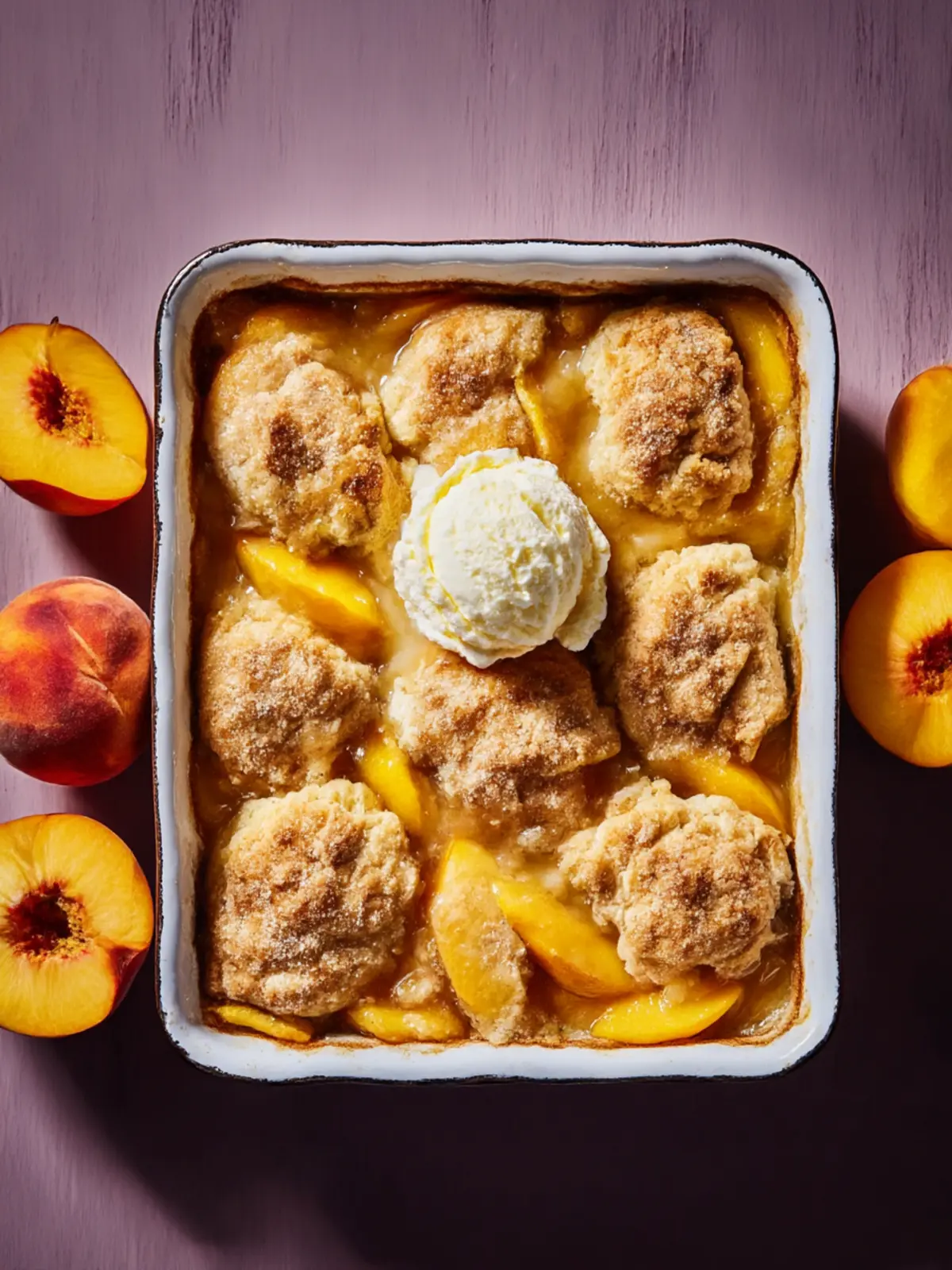 Irresistible Peach Cobbler with a Crunchy Topping Delight 5 Peach Cobbler