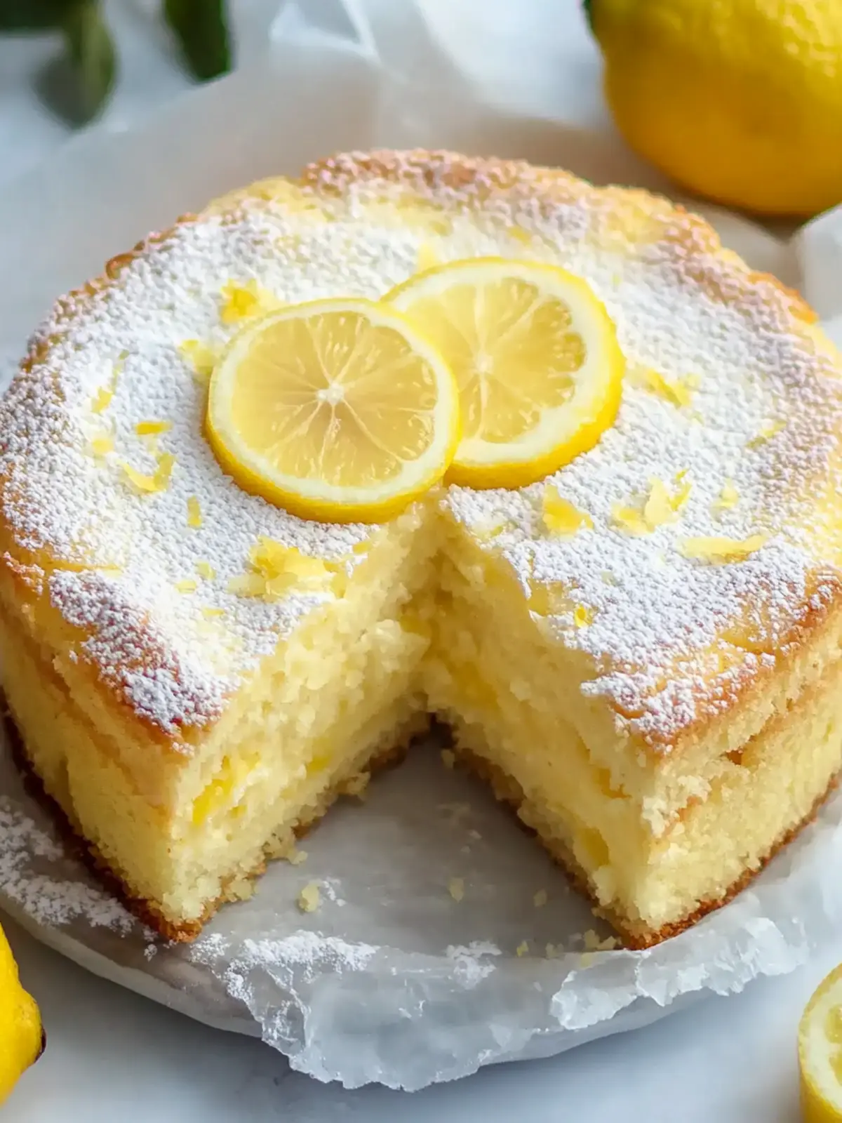 Zesty Lemon Custard Cake – Your Perfect Summer Delight 3 Lemon Custard Cake