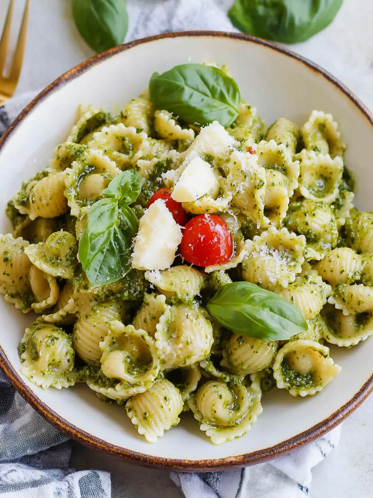 Colorful Pesto Pasta Salad: Quick Recipe for Fresh Flavor 2 Pesto Pasta Salad