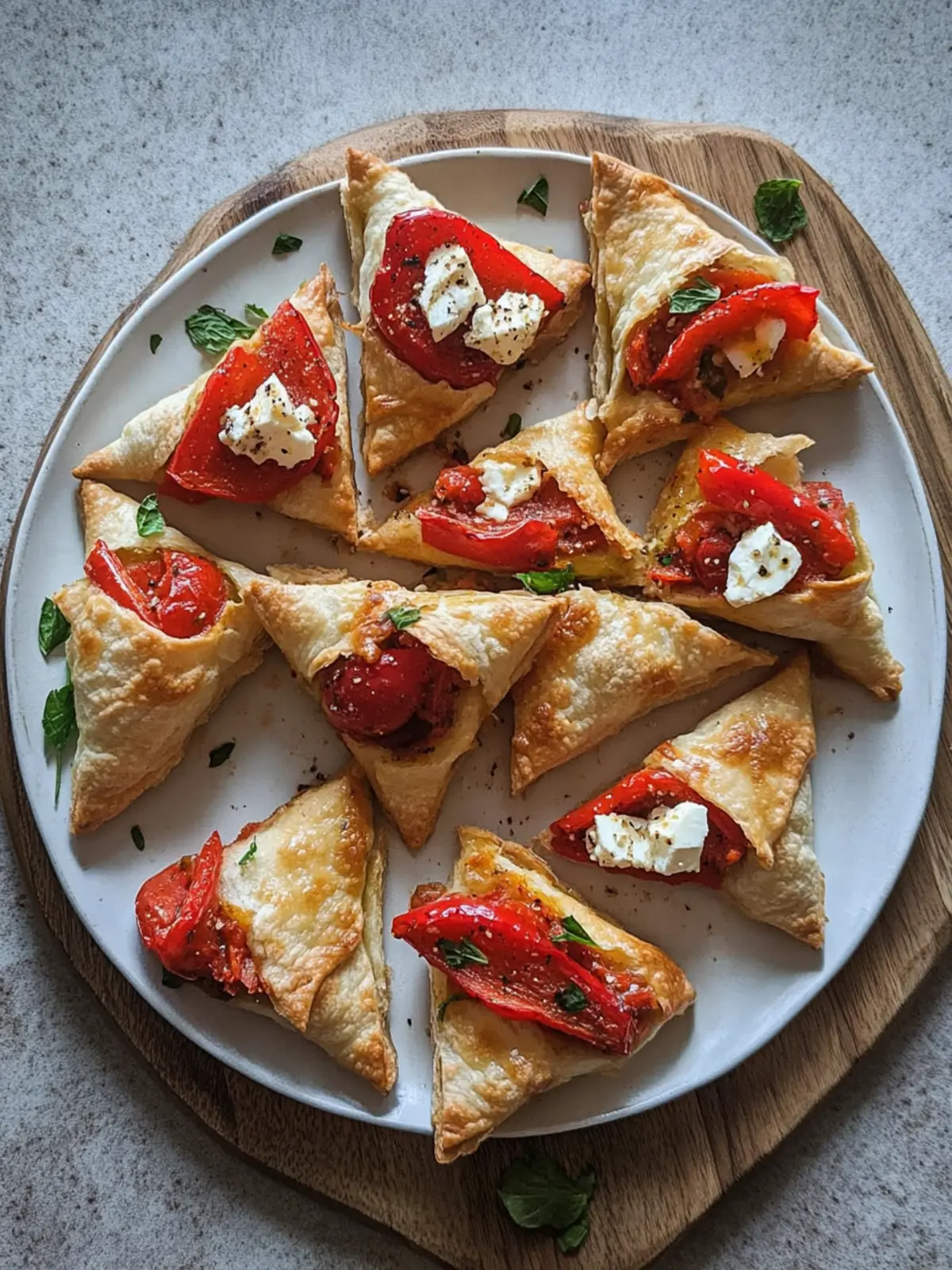 Savory Roasted-Red-Pepper and Feta Triangles You’ll Crave 4 Roasted-Red-Pepper and Feta Triangles