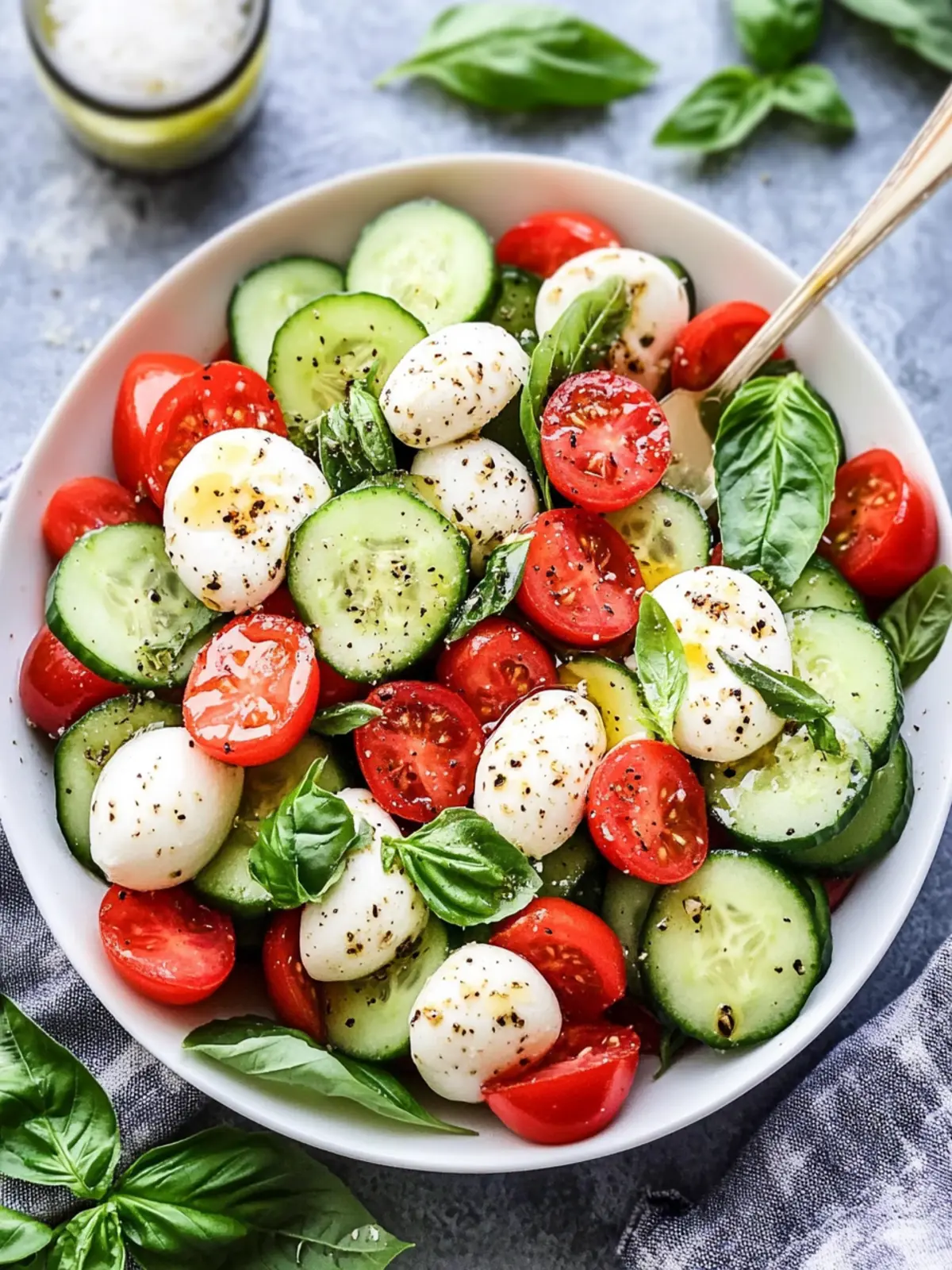 Cucumber Caprese Salad: A Fresh Twist on Classic Flavor 4 Cucumber Caprese Salad