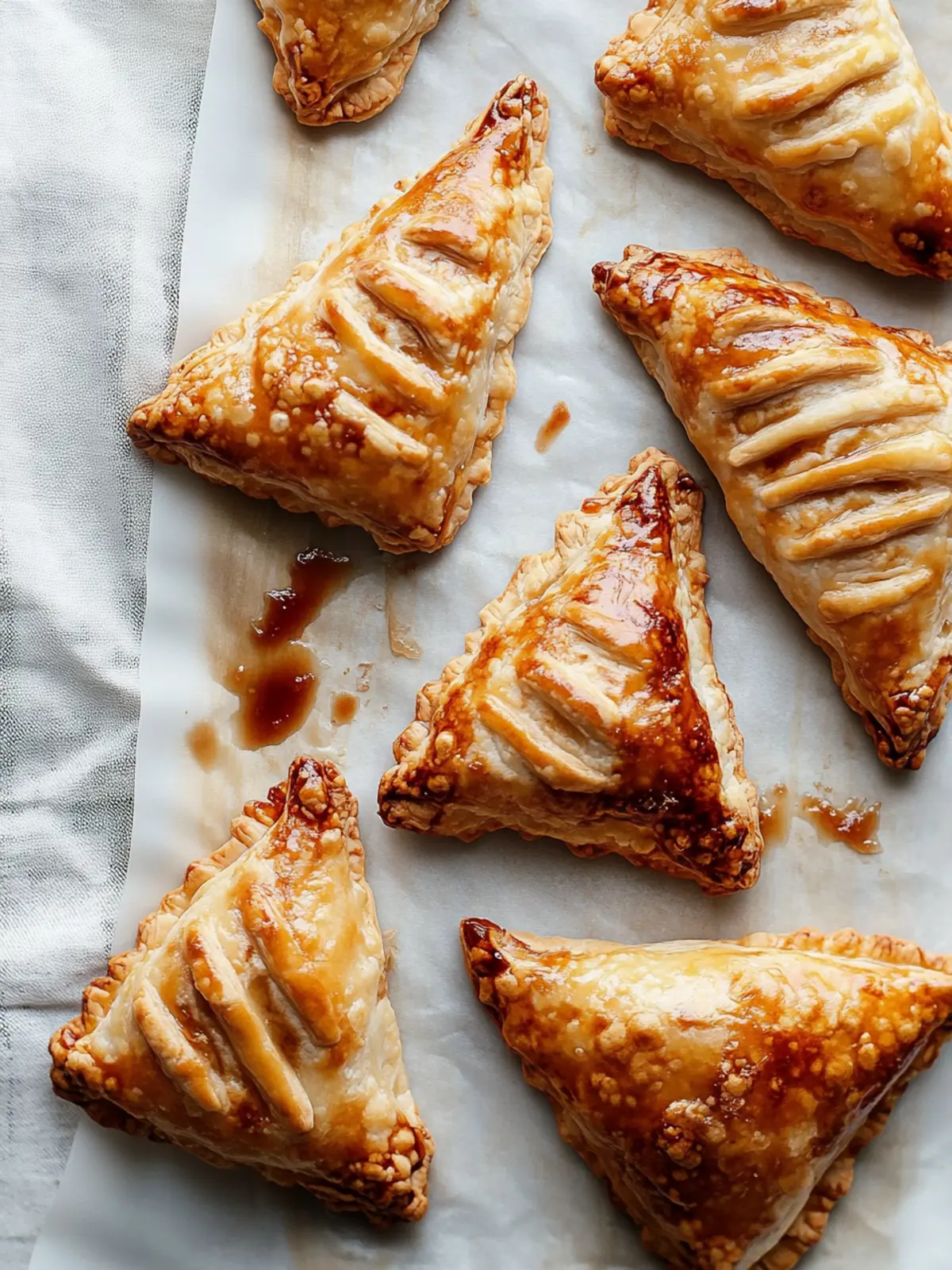 Delicious Apple Turnovers with Irresistible Caramel Drizzle 2 Apple Turnovers