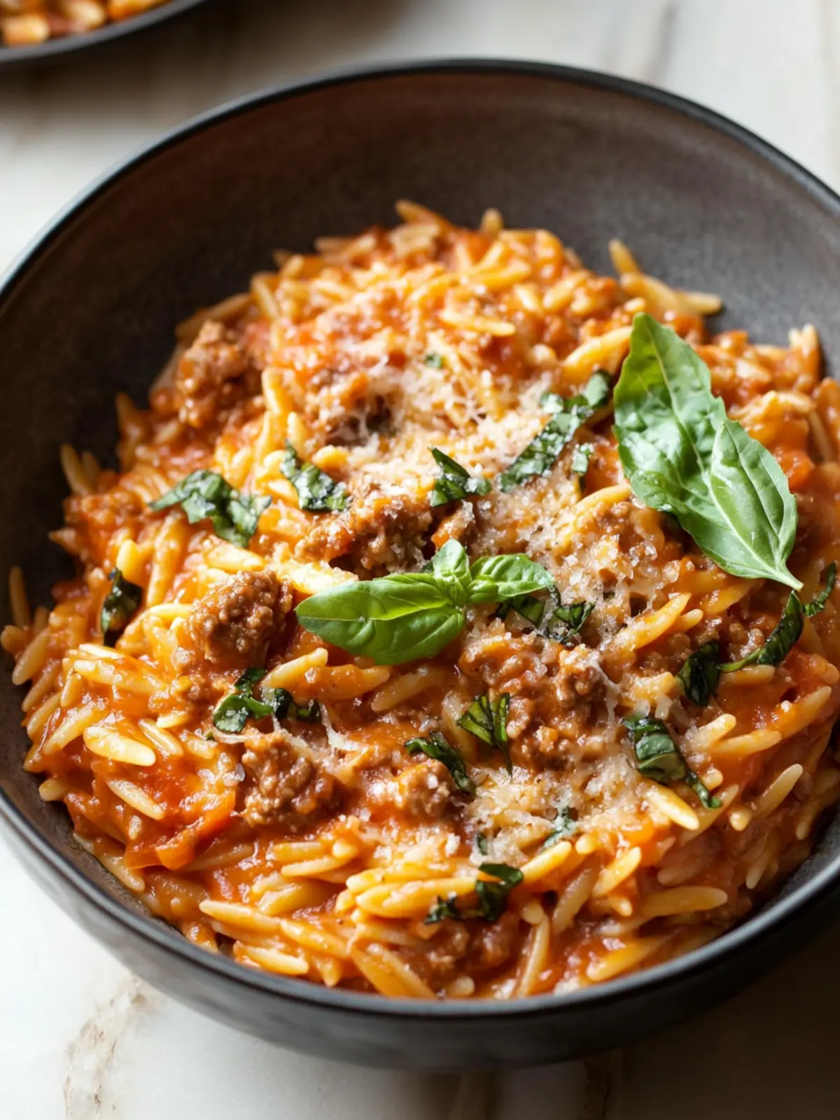 Creamy Ground Beef Orzo with Tomato Cream Sauce Delight 3 Ground Beef Orzo with Tomato Cream Sauce