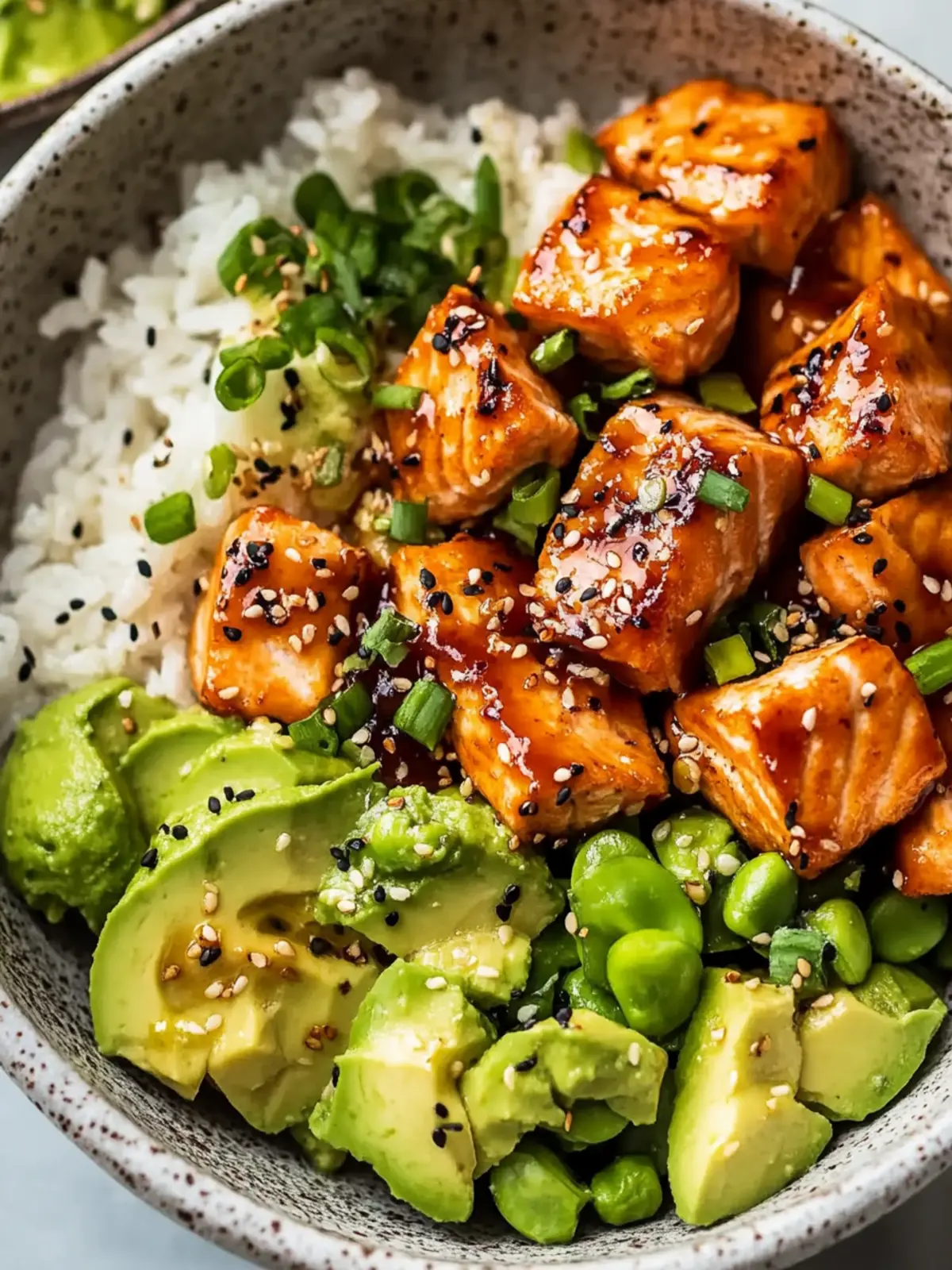 Sweet and Spicy Honey Sriracha Salmon Bowls You’ll Crave 4 Honey Sriracha Salmon Bowls