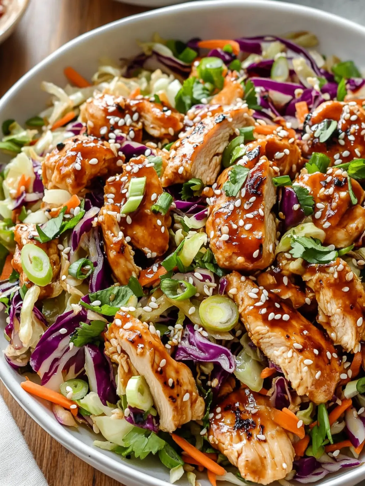 Sesame Chicken Cabbage Crunch Salad: Fresh, Flavorful & Fun! 4 Sesame Chicken Cabbage Crunch Salad