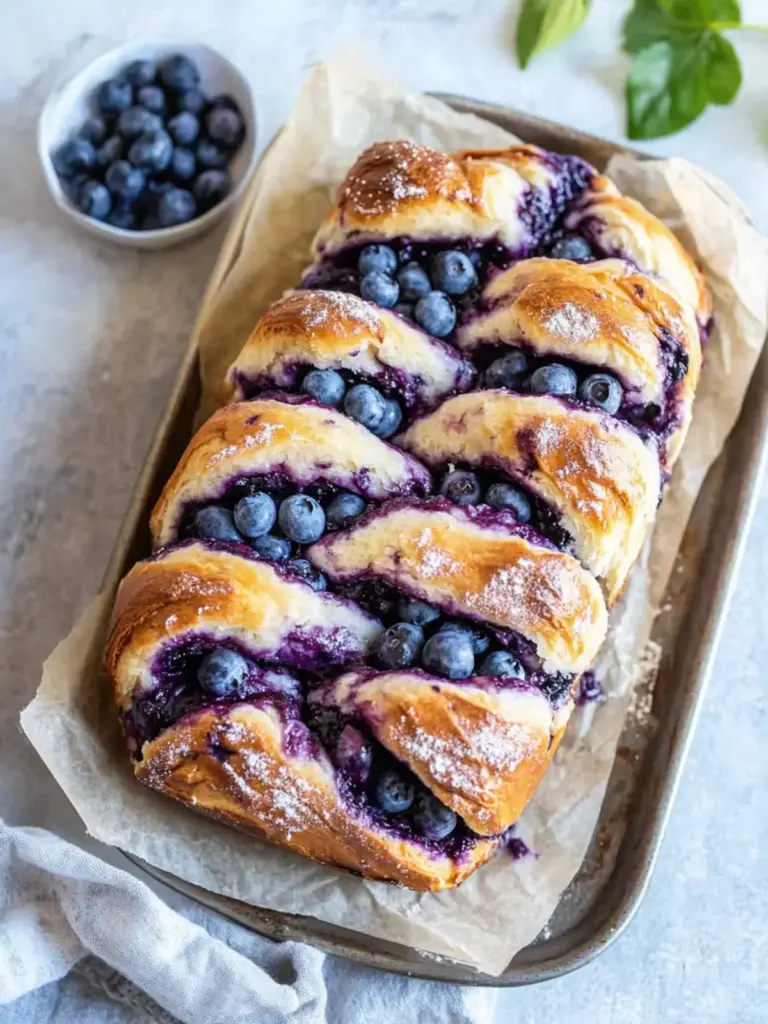 Blueberry Cream Cheese Babka
