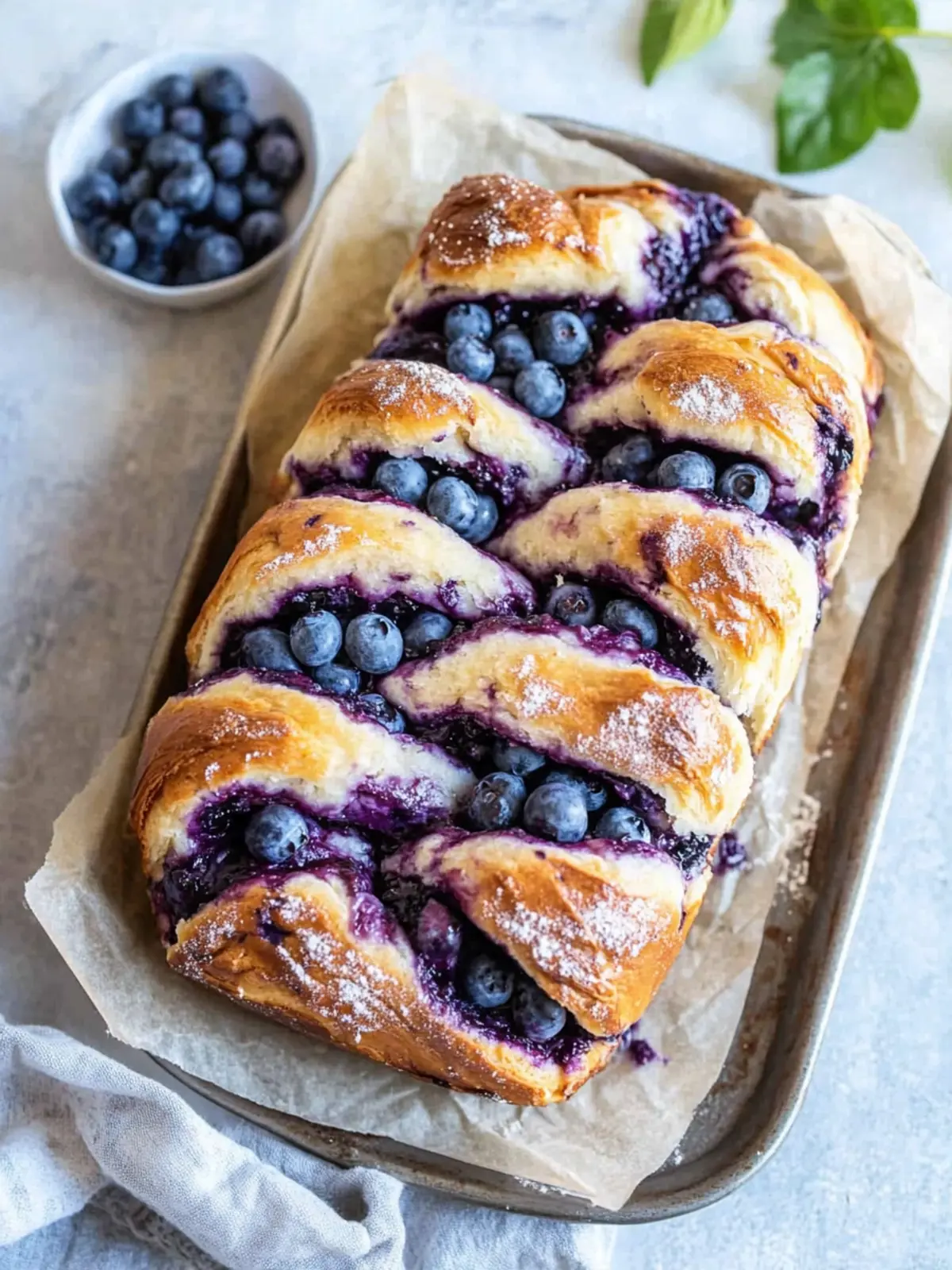 Blueberry Cream Cheese Babka