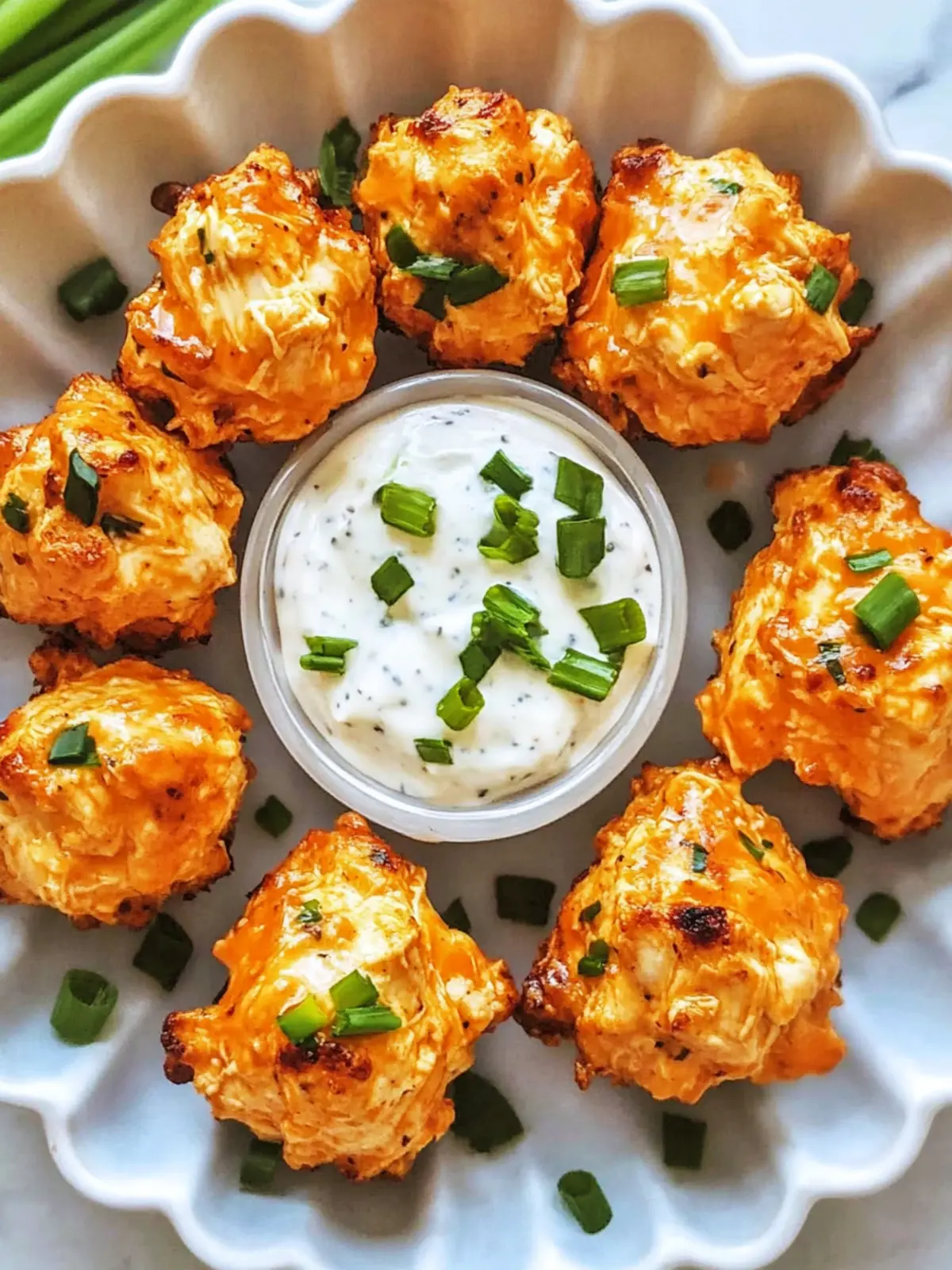 Irresistible Buffalo Chicken Bites in Crunchy Phyllo Cups 4 Buffalo Chicken Bites