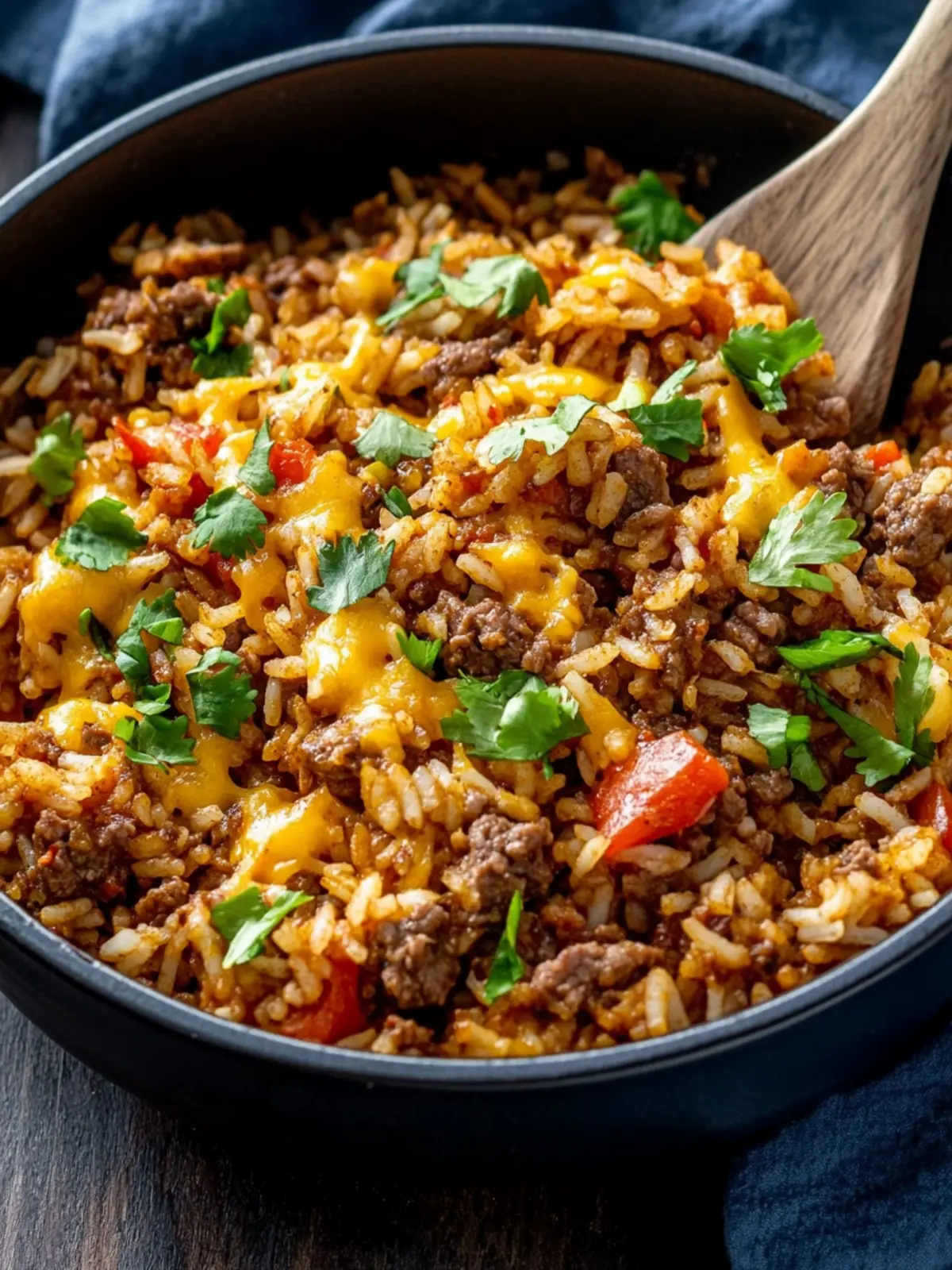 One Pot Cheesy Cajun Beef Rice That's Ready in 30 Minutes 2 One Pot Cheesy Cajun Beef Rice