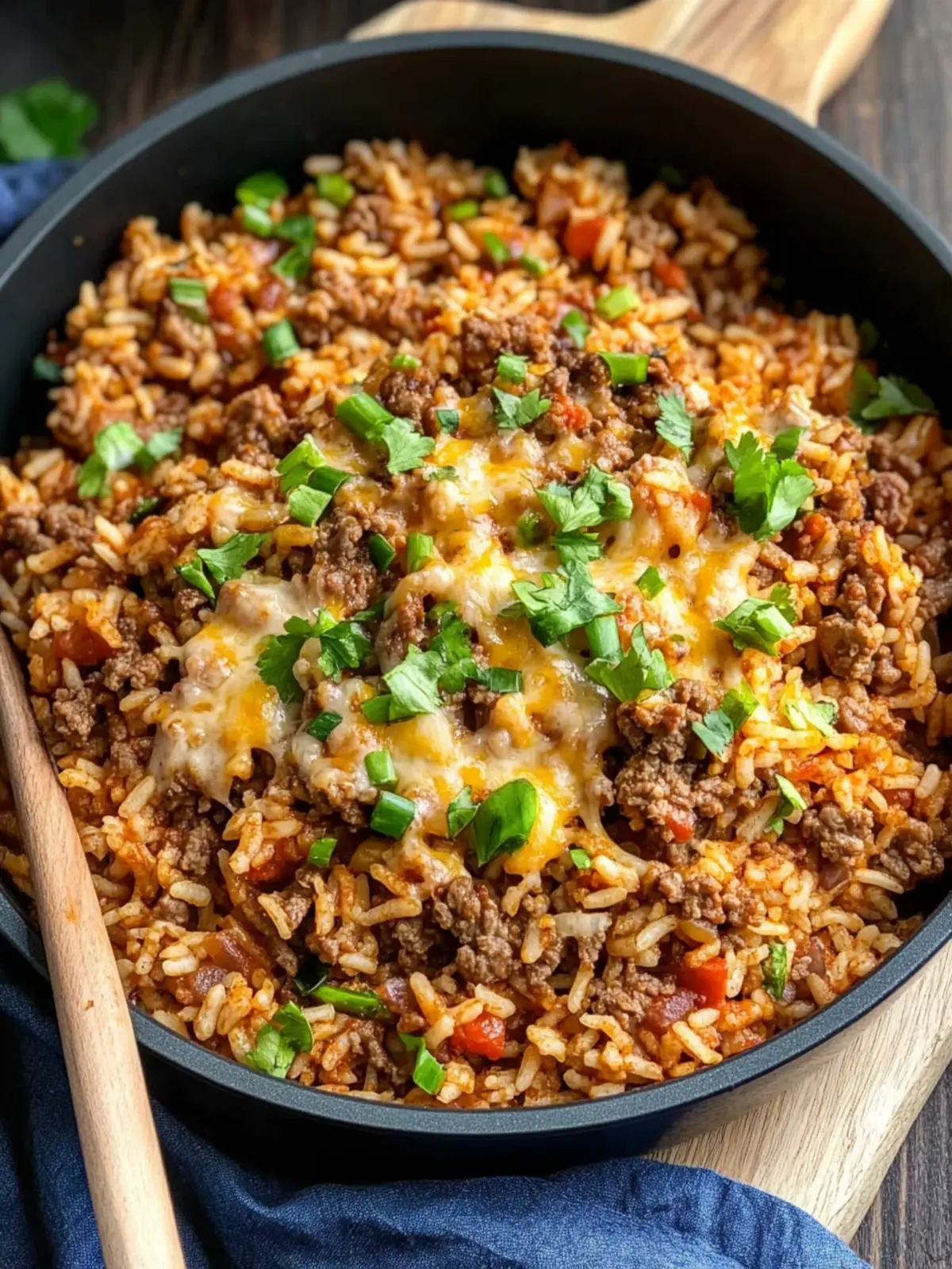 One Pot Cheesy Cajun Beef Rice for a Flavorful Dinner Bliss 5 One Pot Cheesy Cajun Beef Rice