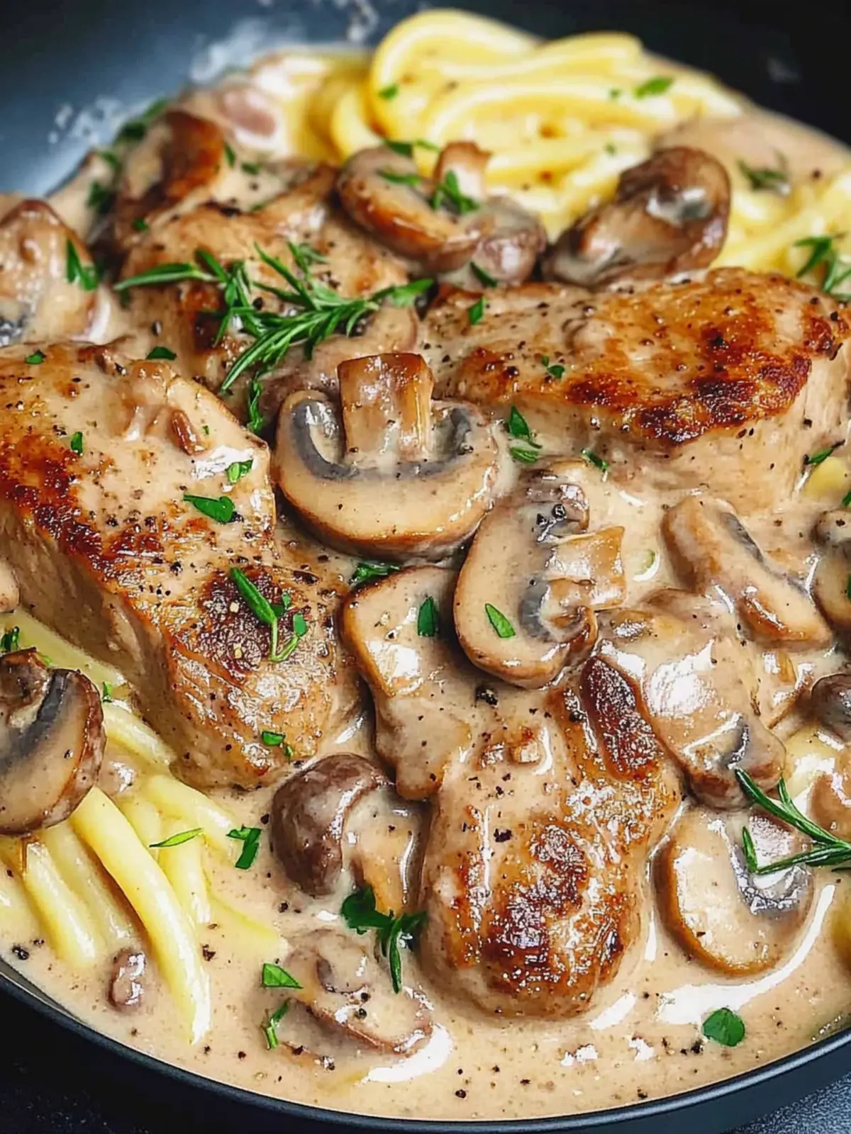 Savory Pork Tenderloin in Creamy Mushroom Sauce Awaits You 3 Pork Tenderloin in Creamy Mushroom Sauce