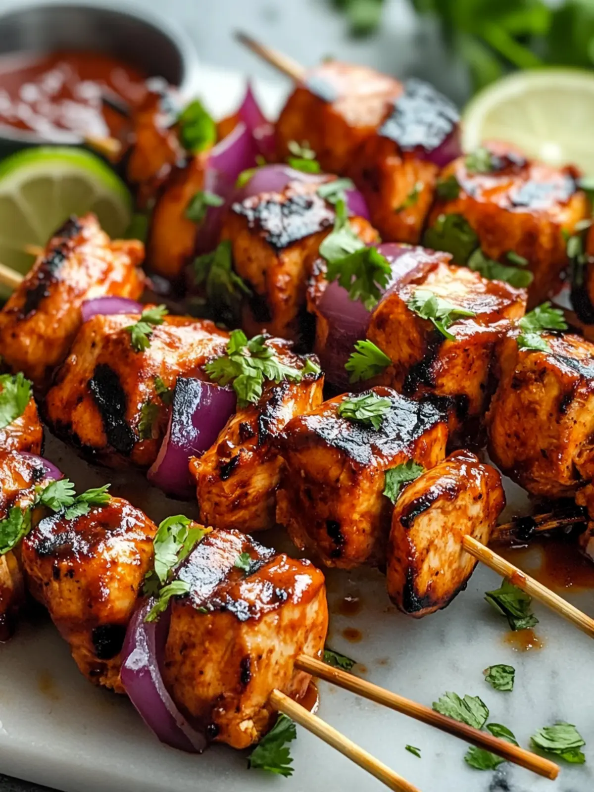 Irresistible Mexican Barbecue Chicken Skewers for Summer Fun 4 Mexican Barbecue Chicken Skewers