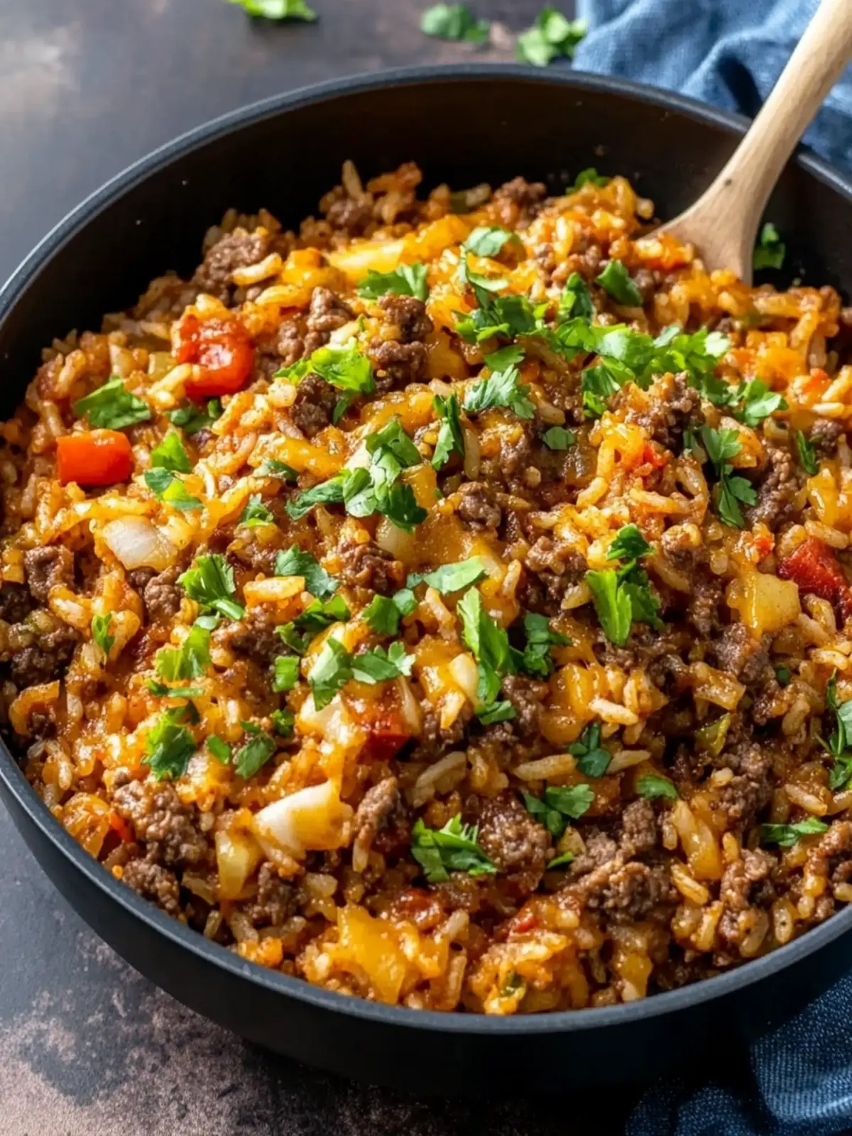 One Pot Cheesy Cajun Beef Rice for a Flavorful Dinner Bliss 4 One Pot Cheesy Cajun Beef Rice