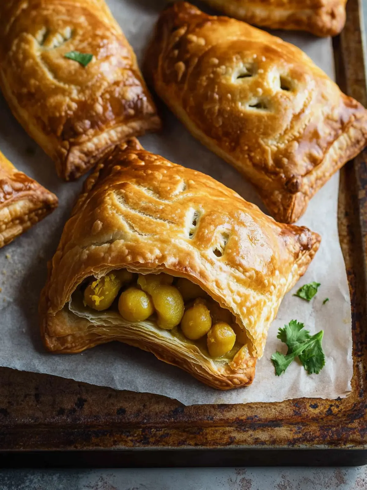 Crispy Curry Puff with Potato and Chickpea Delight 4 Curry Puff with Potato and Chickpea