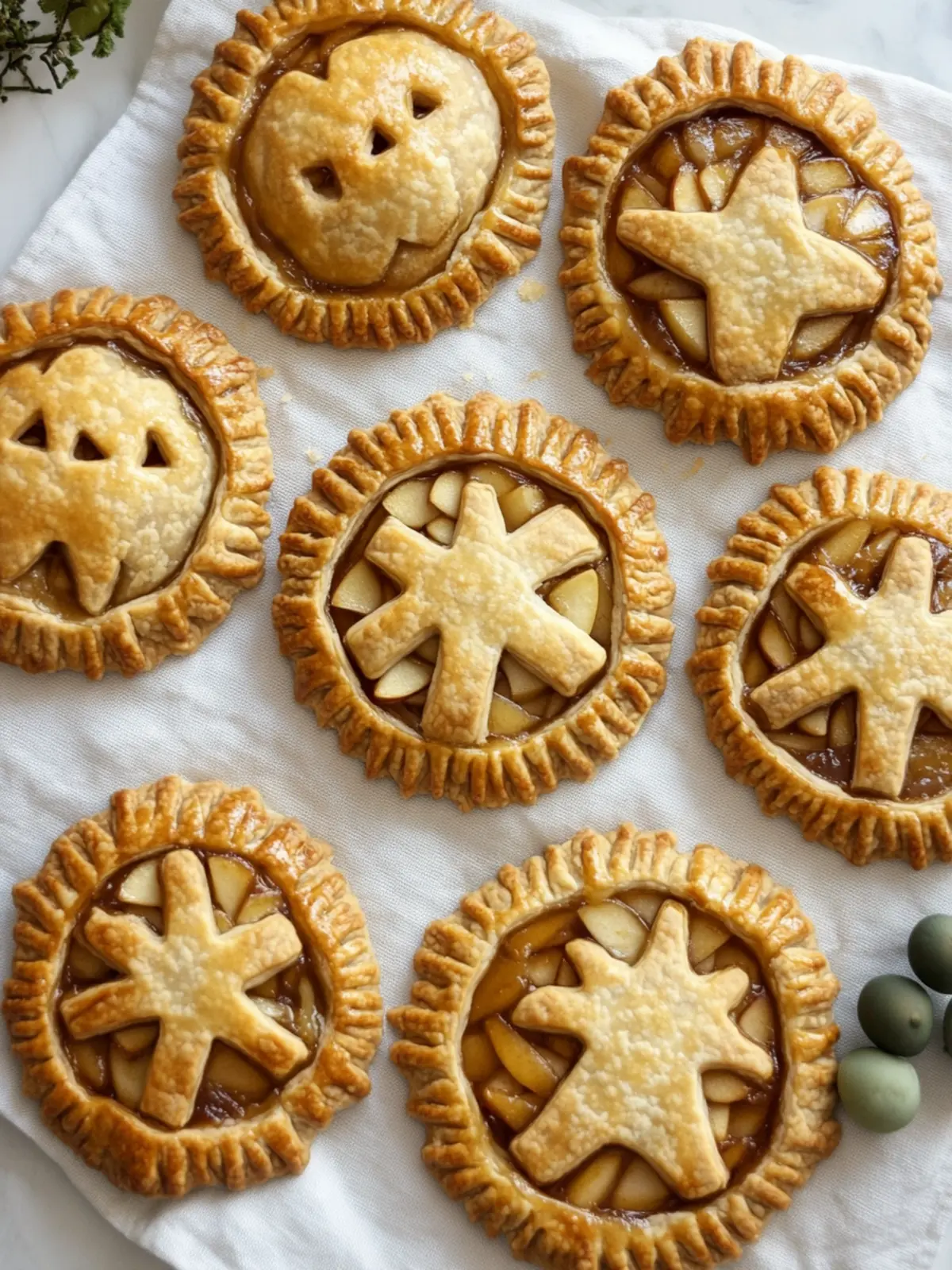 Delicious Caramel Apple Hand Pies with Fun Halloween Cutouts 4 Caramel Apple Hand Pies with Halloween Cutouts