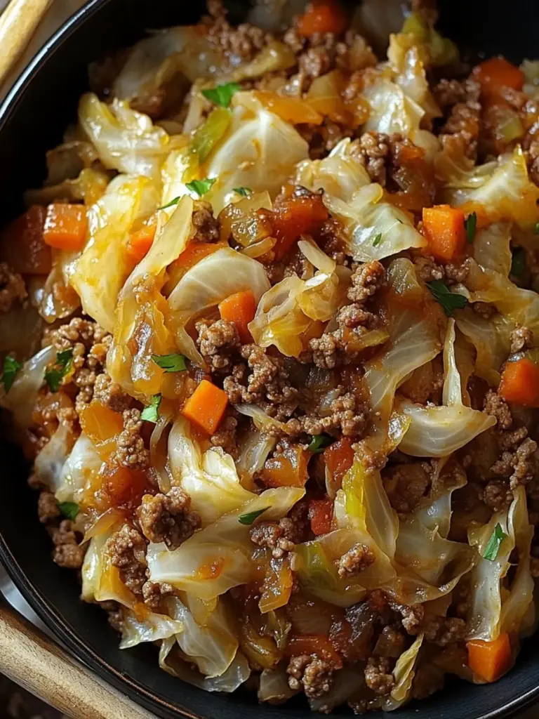 Cabbage and Ground Beef