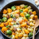 Brussels Sprouts and Butternut Squash Pasta