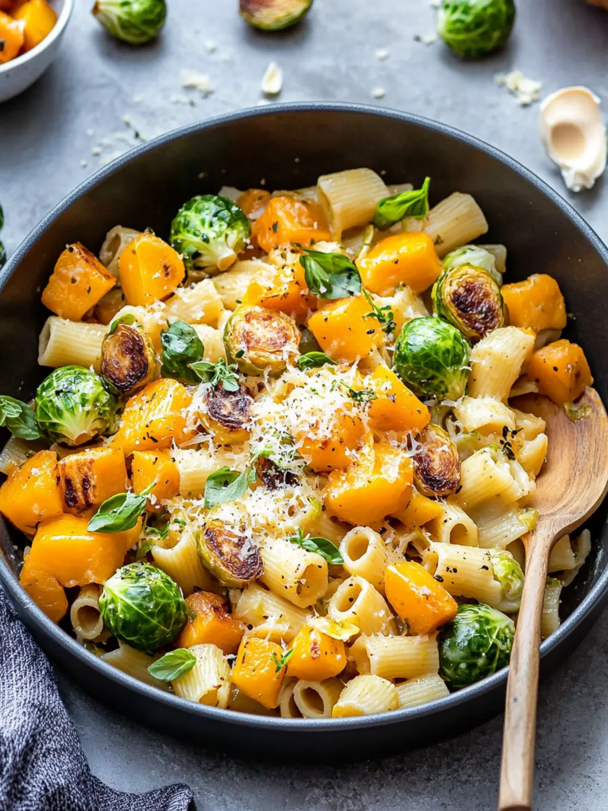 Brussels Sprouts and Butternut Squash Pasta: Cozy Fall Flavor 5 Brussels Sprouts and Butternut Squash Pasta