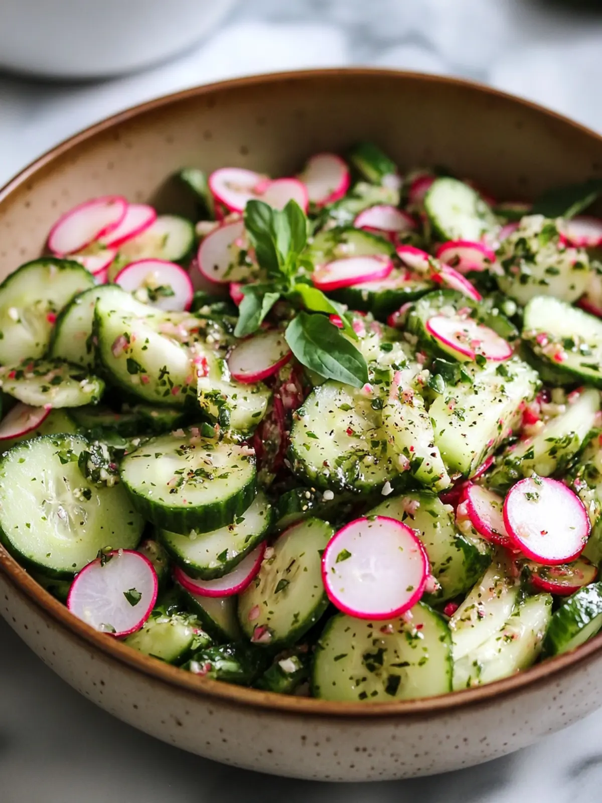 Cucumber Radish Sumac Salad