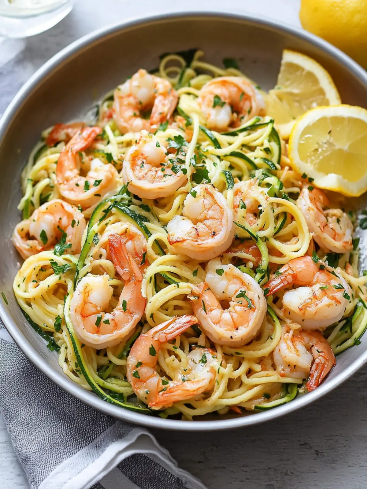 Delicious Shrimp Scampi with Zoodles for Quick Dinner Bliss 2 Shrimp Scampi with Zoodles