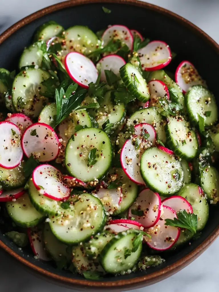 Cucumber Radish Sumac Salad