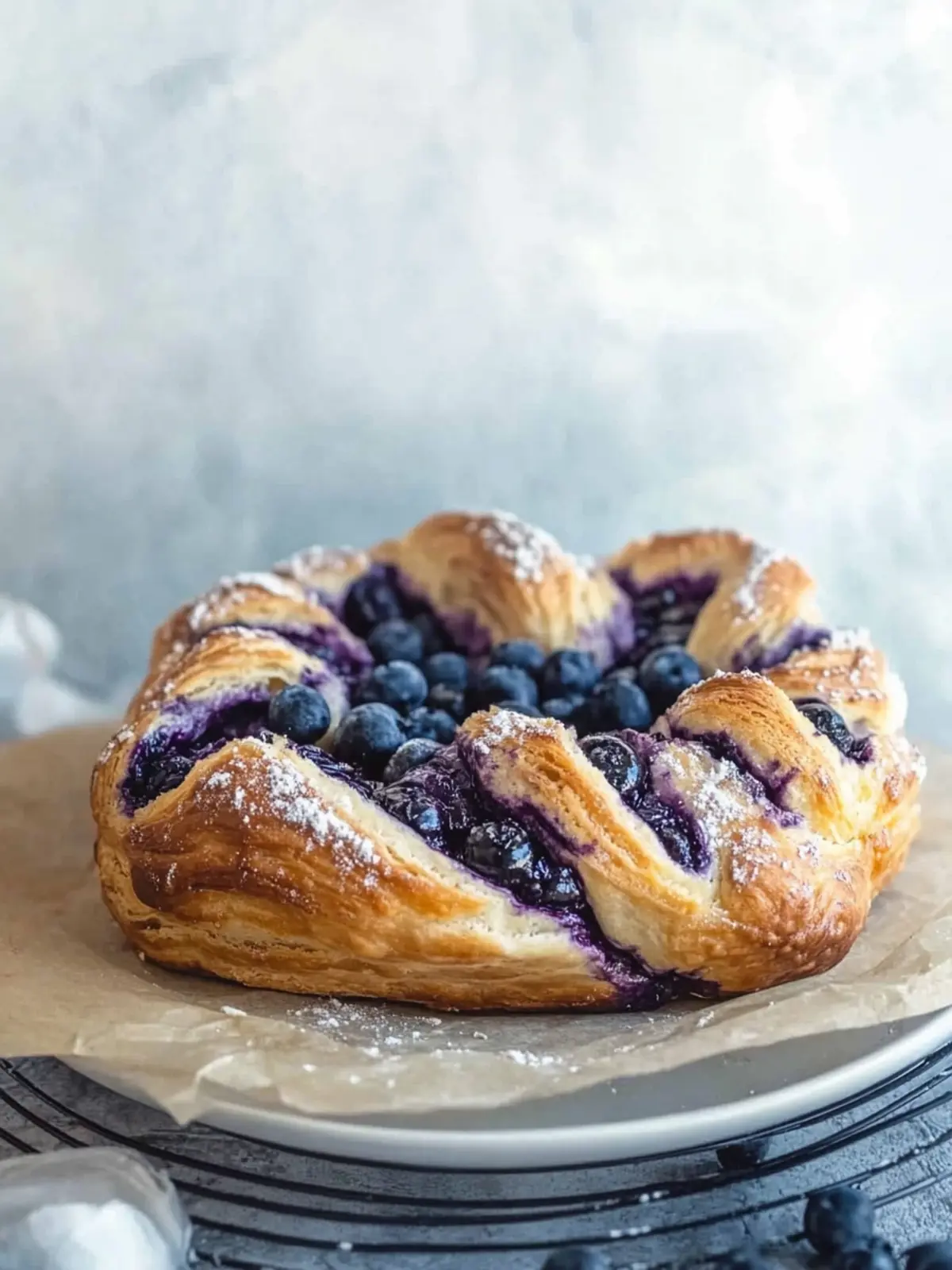 Blueberry Cream Cheese Babka