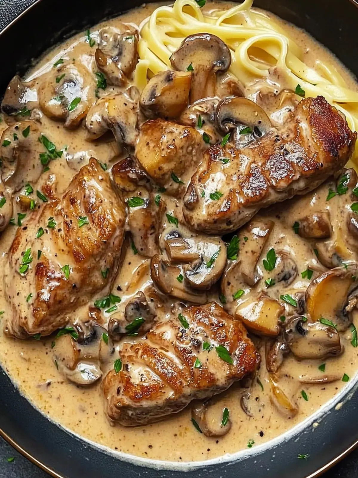 Savory Pork Tenderloin in Creamy Mushroom Sauce Awaits You 2 Pork Tenderloin in Creamy Mushroom Sauce