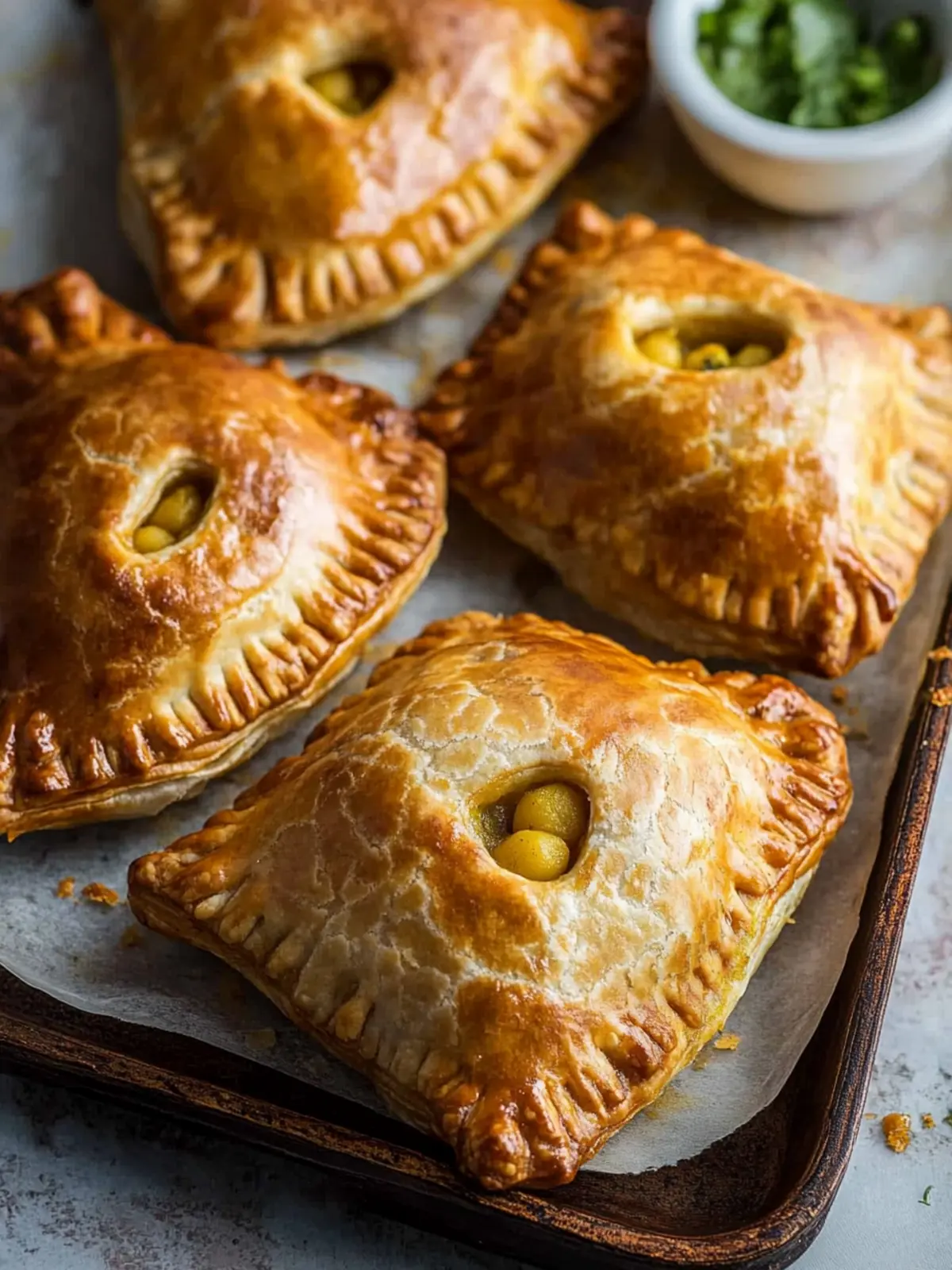 Crispy Curry Puff with Potato and Chickpea Delight 3 Curry Puff with Potato and Chickpea