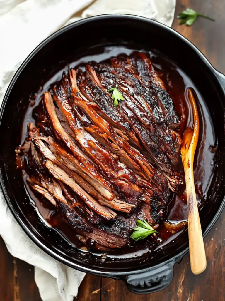Slow Cooker BBQ Beef Brisket