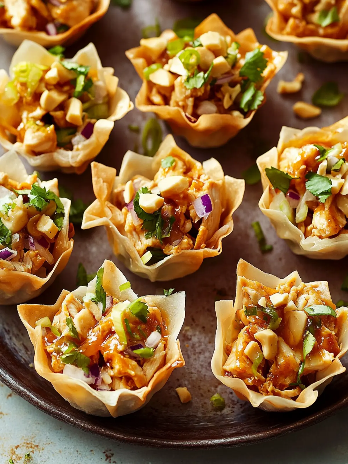 Irresistible Peanut Chicken Wonton Cups You’ll Crave Forever 4 Peanut Chicken Wonton Cups