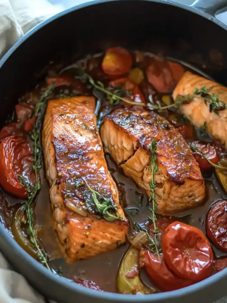 Brown Stew Salmon