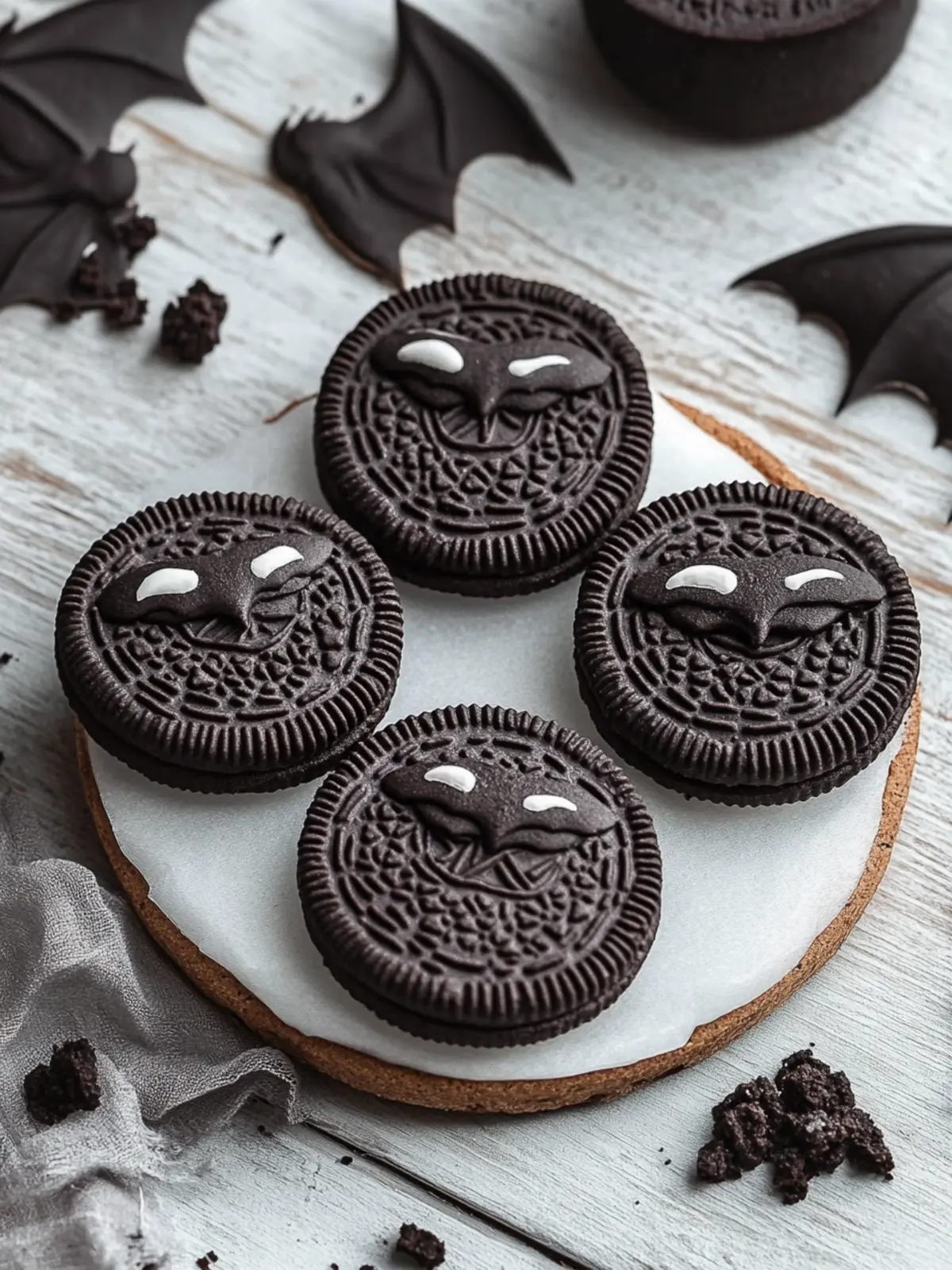 Delightful Bat Oreos to Wow Your Halloween Guests 2 Bat Oreos