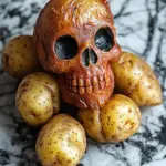 Halloween Skull Potatoes