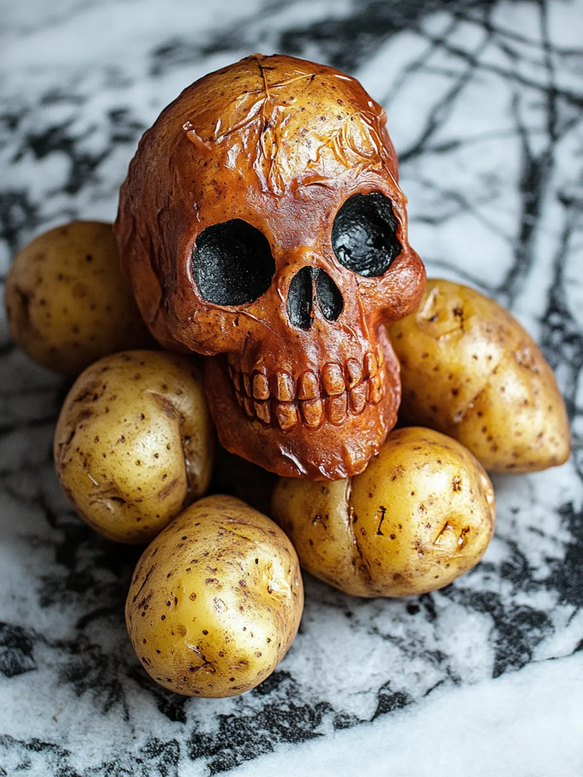 Spooktacular Halloween Skull Potatoes with Zesty Lemon Twist 5 Halloween Skull Potatoes