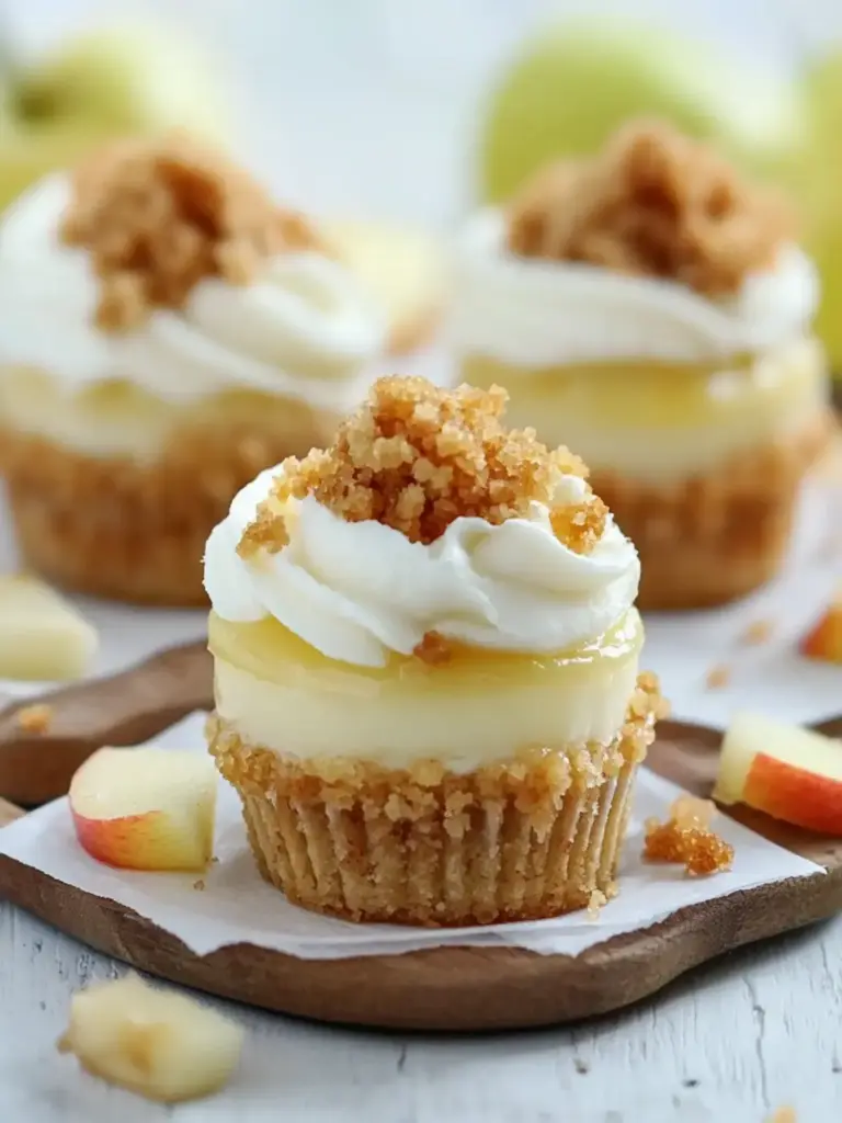 Apple Crisp Mini Cheesecakes