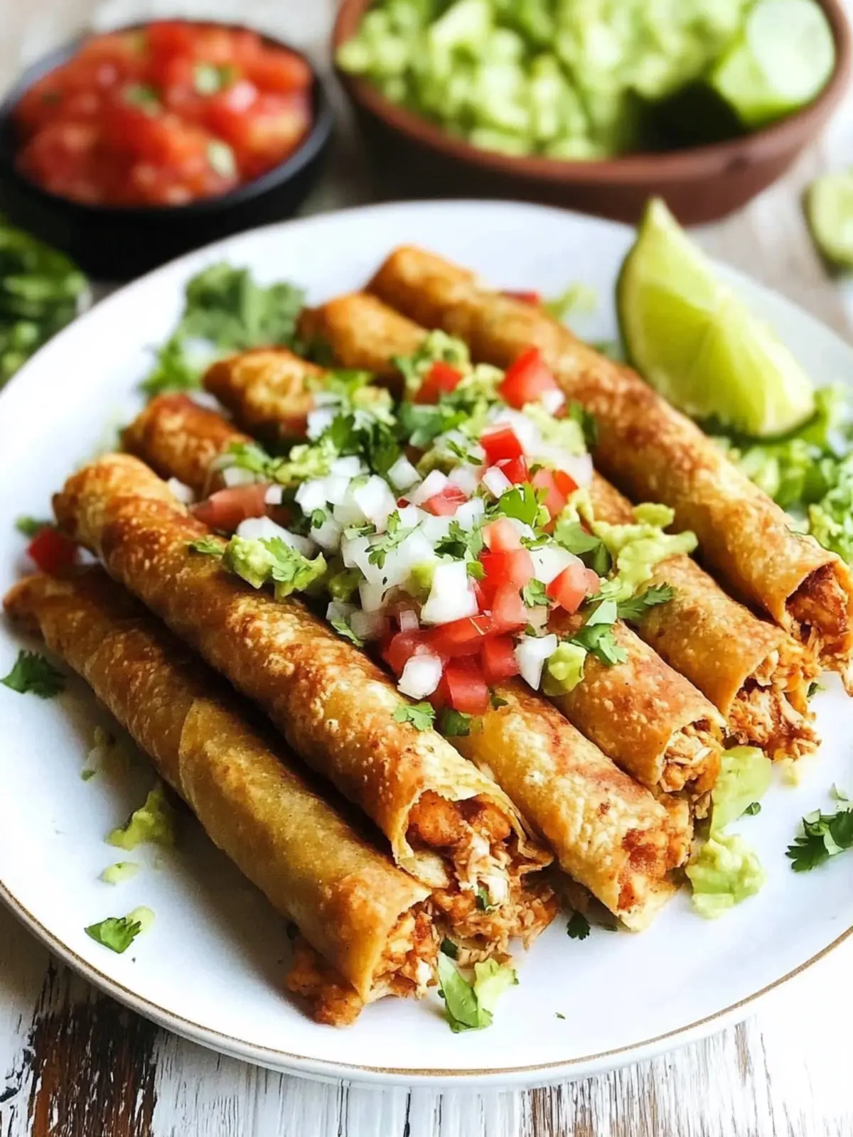 Ultimate Chicken Flautas - Quick and Crispy Delight! 2 Chicken Flautas