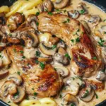 Pork Tenderloin in Creamy Mushroom Sauce