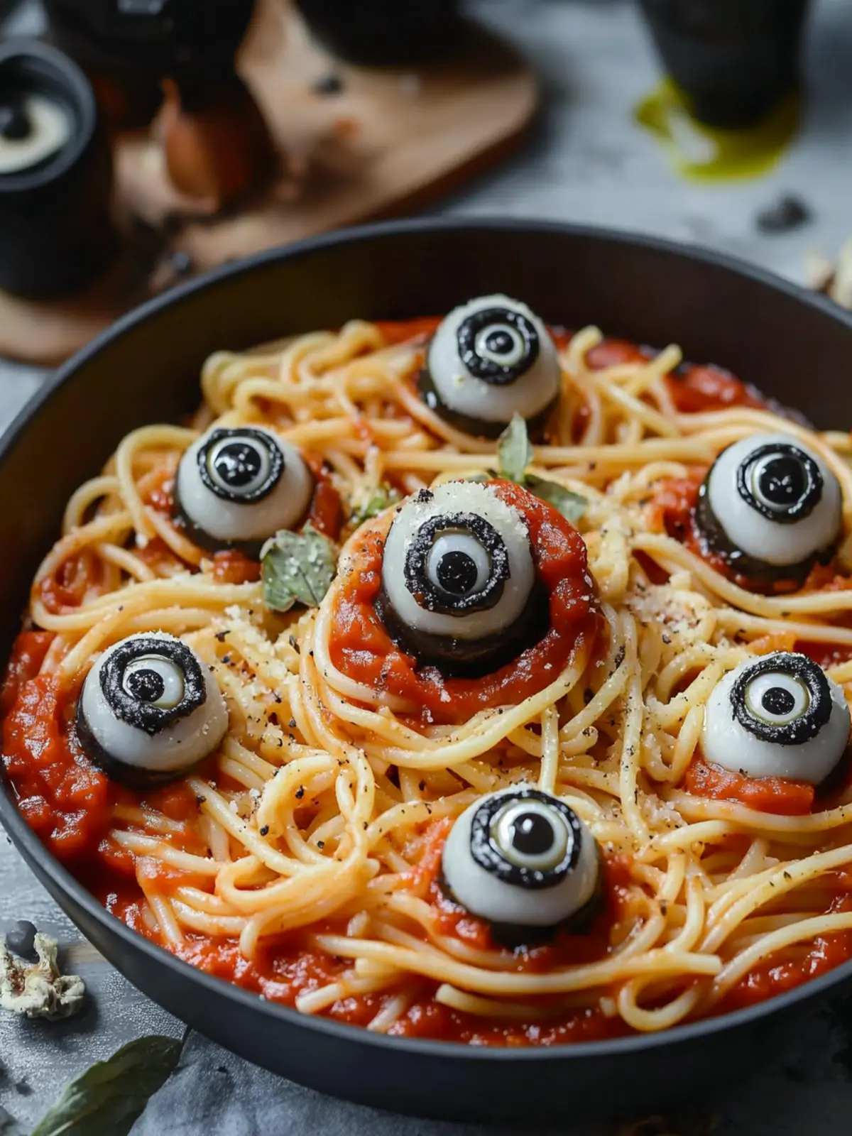Spooky Spaghetti & Eyeballs: A Fun Family Feast! 2 Spooky Spaghetti & Eyeballs