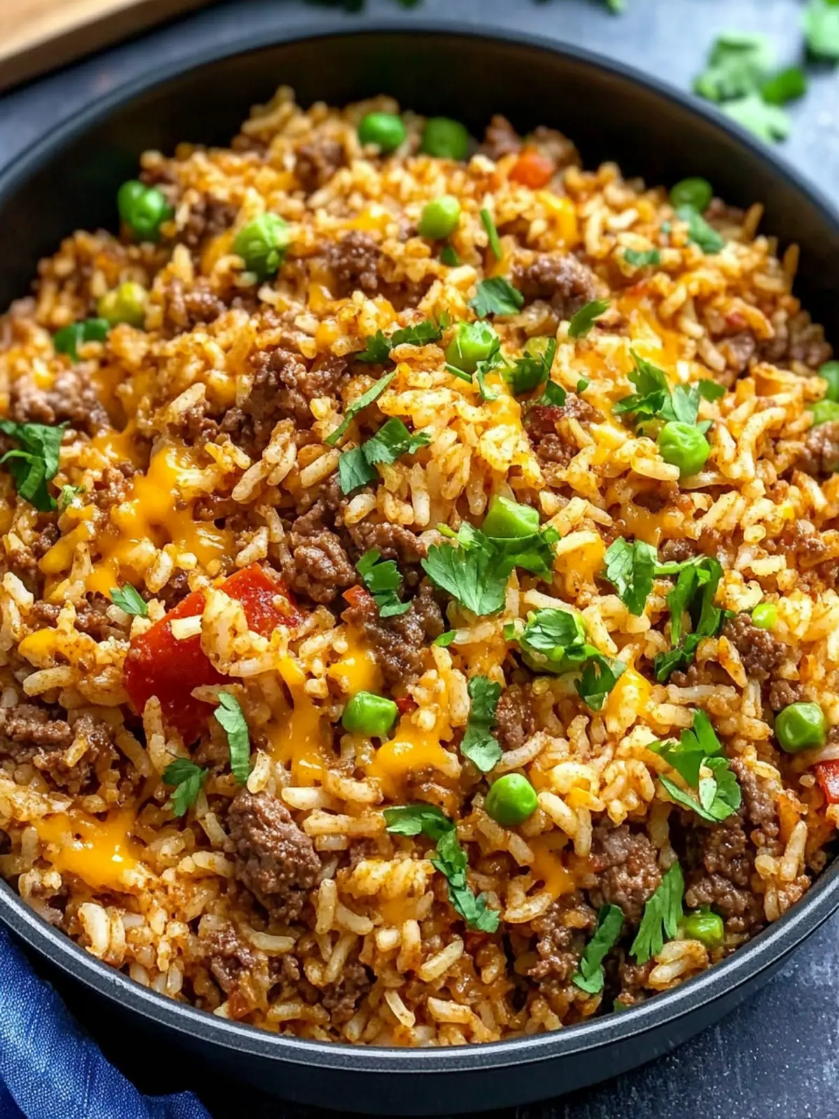 One Pot Cheesy Cajun Beef Rice for a Flavorful Dinner Bliss 2 One Pot Cheesy Cajun Beef Rice