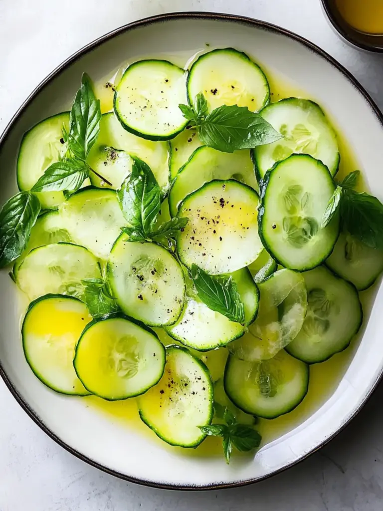 Alain Passard’s Cucumber Carpaccio Salad