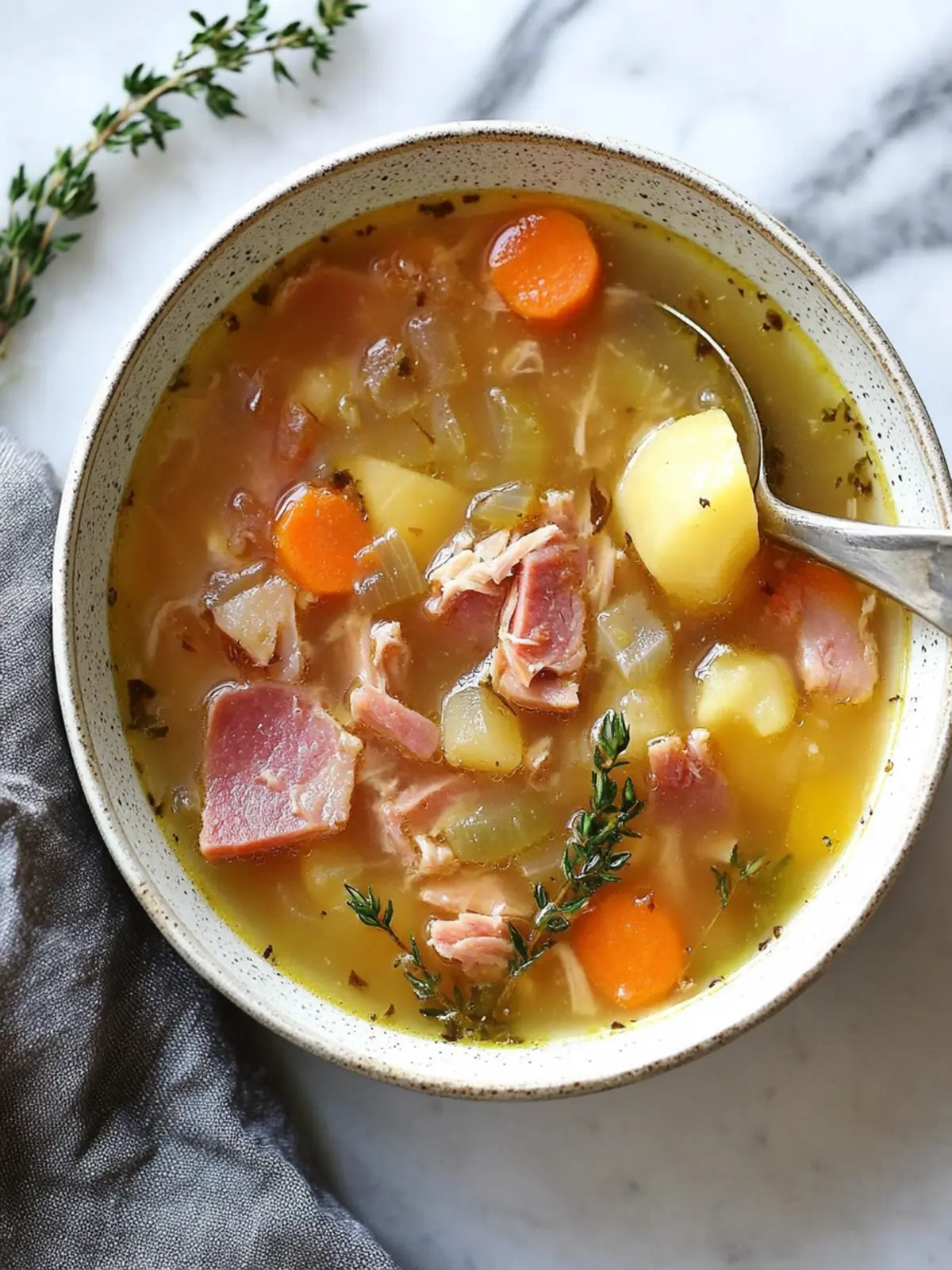 Savory Ham Bone Soup to Warm Your Soul with Greens 4 Ham Bone Soup