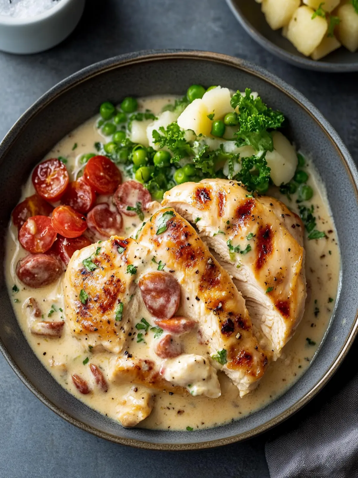 Creamy Chicken Supreme with Crispy Pancetta and Mushrooms 3 Creamy Chicken Supreme